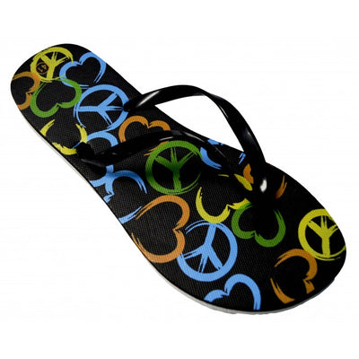 OCTAVE Ladies Summer Beach Wear Flip Flops - Peace Design