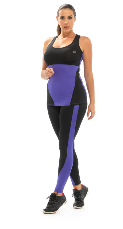 OCTAVE Ladies Sport Fitness Sleeveless Vest Top Set - Yoga / Gym / Workouts