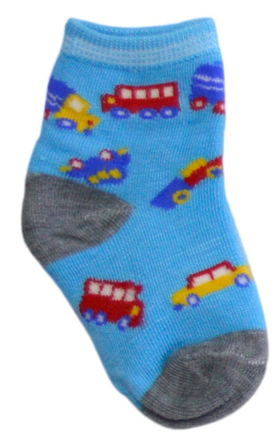 OCTAVE Boys Kids Children Toddlers Ankle Socks In Cool Funky Designs - Pack of 12