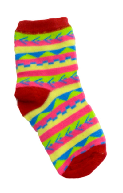 OCTAVE Girls Kids Children Toddlers Ankle Socks In Cute Funky Designs - Pack of 12