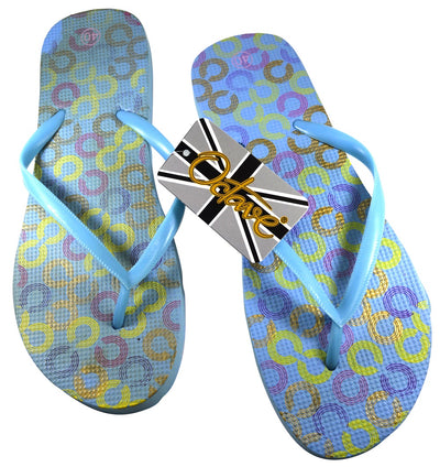 OCTAVE Ladies Summer Beach Wear Flip Flops - Links Design