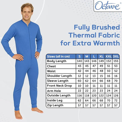 Octave® Adult Unisex Thermal Underwear All-In-One Union Suit