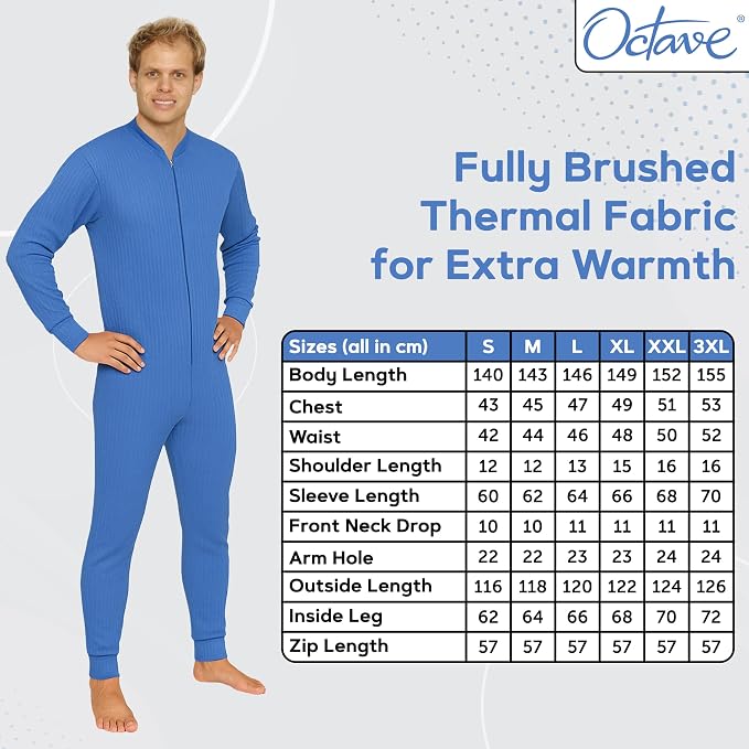 Octave® Adult Unisex Thermal Underwear All-In-One Union Suit