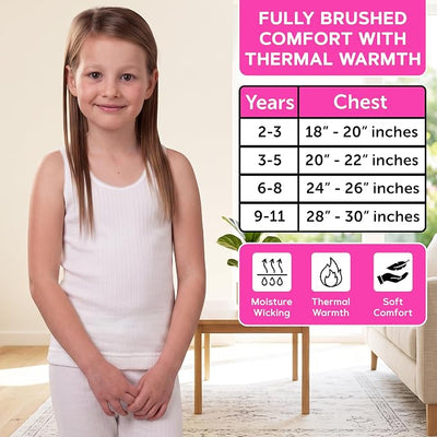 Octave® Girls Thermal Underwear Sleeveless Vest