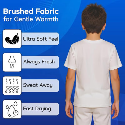 Octave® Boys Thermal Underwear Short-Sleeved Vest