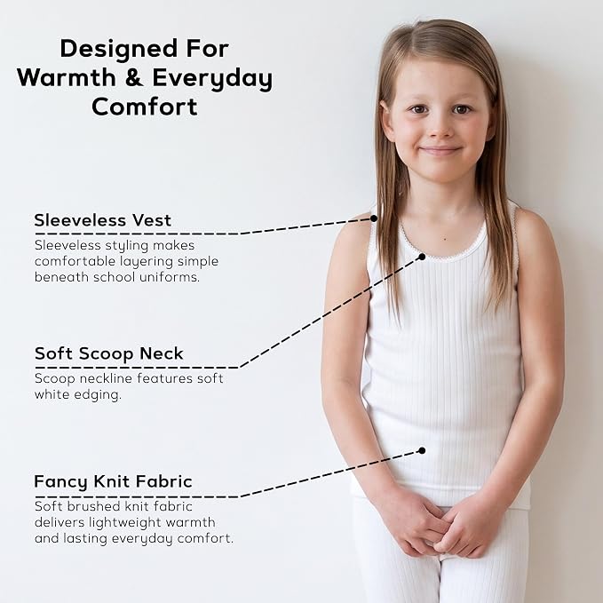 Octave® Girls Thermal Underwear Sleeveless Vest
