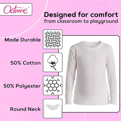Octave® Girls Thermal Underwear Long-Sleeved Vest