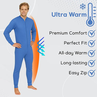 Octave® Adult Unisex Thermal Underwear All-In-One Union Suit