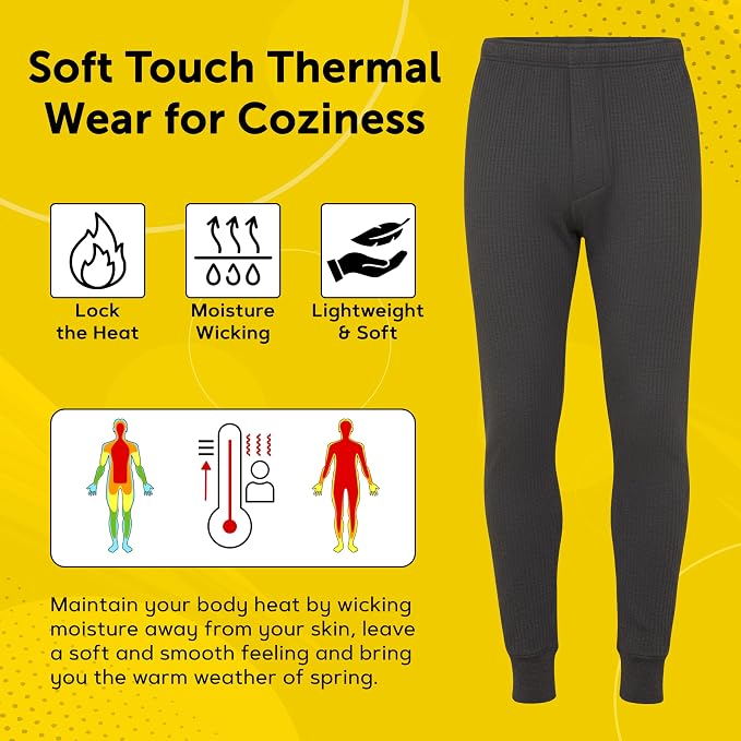 Octave® Mens Thermal Underwear Long John