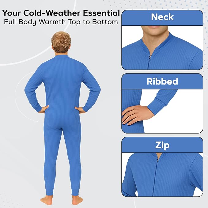 Octave® Adult Unisex Thermal Underwear All-In-One Union Suit
