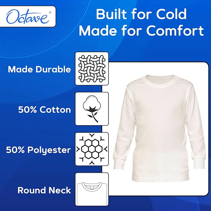 Octave® Boys Thermal Underwear Long-Sleeved Vest
