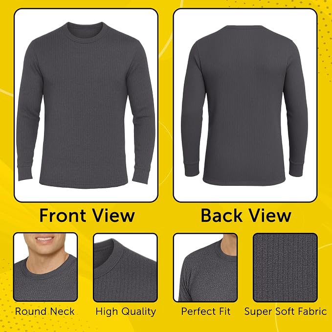 Octave® Mens Thermal Underwear Long-Sleeved Vest