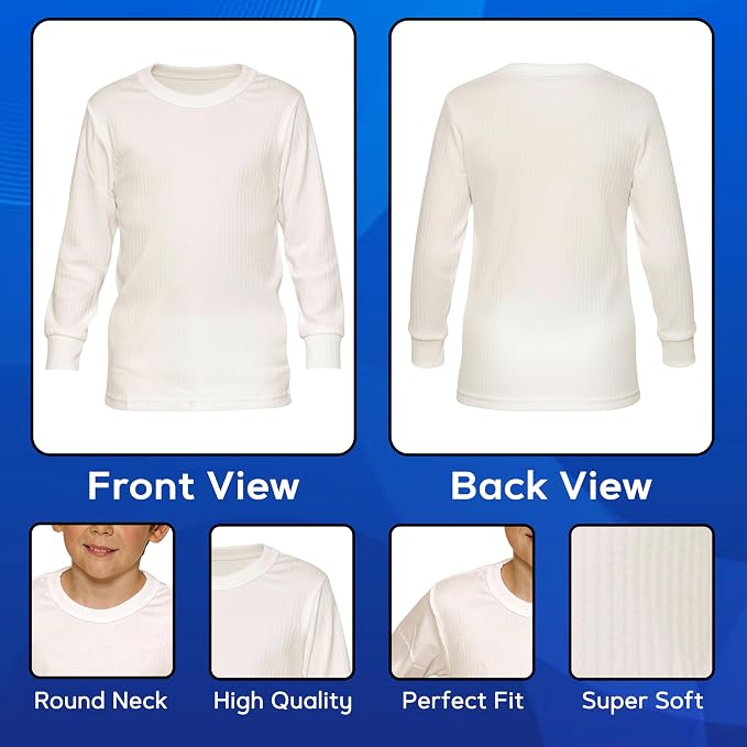 Octave® Boys Thermal Underwear Long-Sleeved Vest
