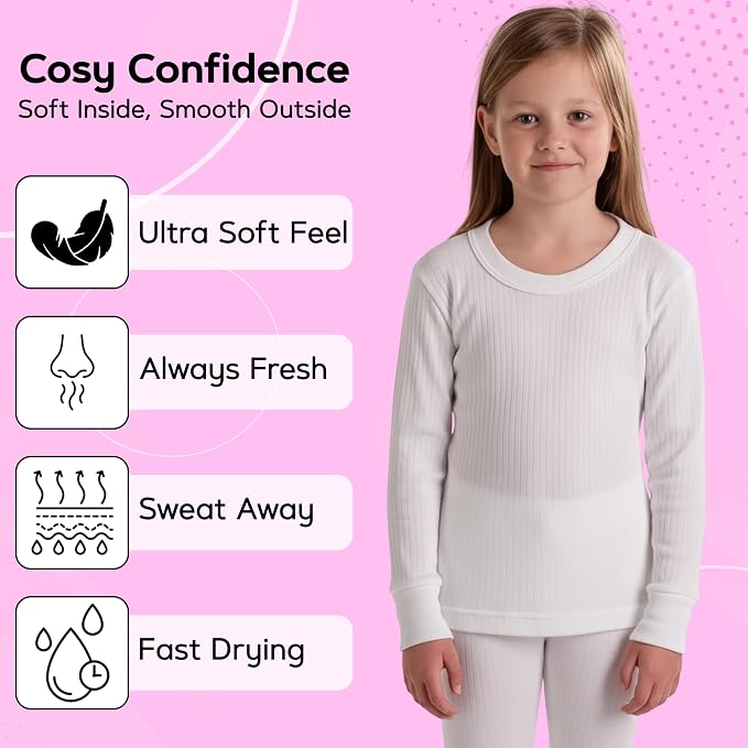 Octave® Girls Thermal Underwear Long-Sleeved Vest