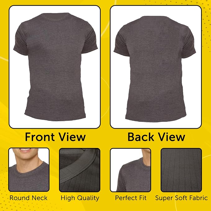 Octave® Mens Thermal Underwear Short-Sleeved Vest
