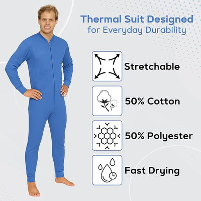Octave® Adult Unisex Thermal Underwear All-In-One Union Suit