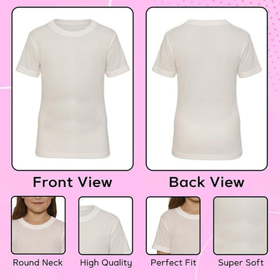 Octave® Girls Thermal Underwear Fancy Knit Short-Sleeved Vest