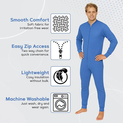 Octave® Adult Unisex Thermal Underwear All-In-One Union Suit