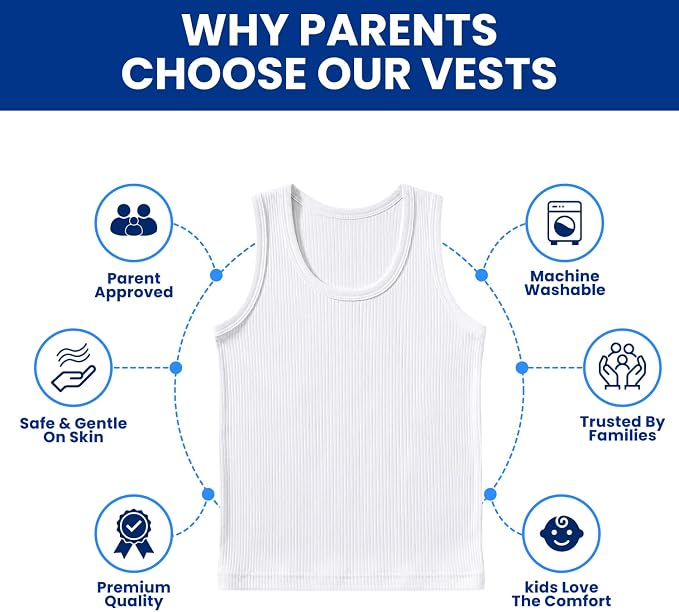 Octave® Boys Thermal Underwear Sleeveless Vest