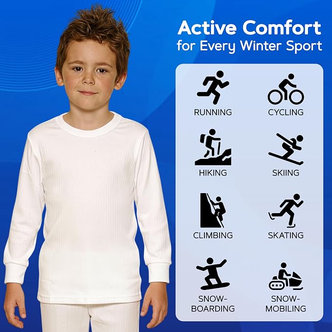 Octave® Boys Thermal Underwear Long-Sleeved Vest