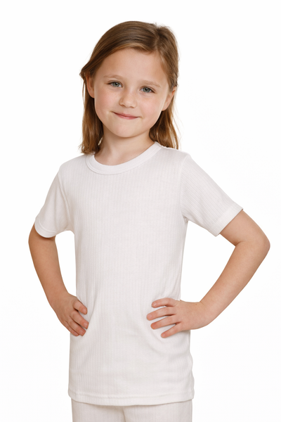 Octave® Girls Thermal Underwear Short-Sleeved Vest