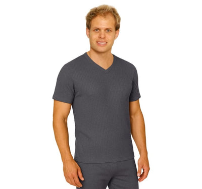 Octave® Mens Thermal Underwear Short-Sleeve V-Neck Vest