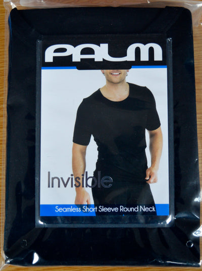 Palm Mens Invisible Seamless Short Sleeve Round Neck Thermal Top Base Layer
