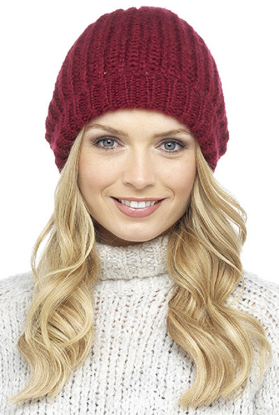 Red Ladies Knitted Hat