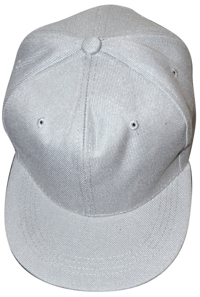 OCTAVE Unisex Baseball Cap Hat - Plastic Snap Strap Closure - Grey