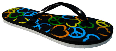 OCTAVE Ladies Summer Beach Wear Flip Flops - Peace Design