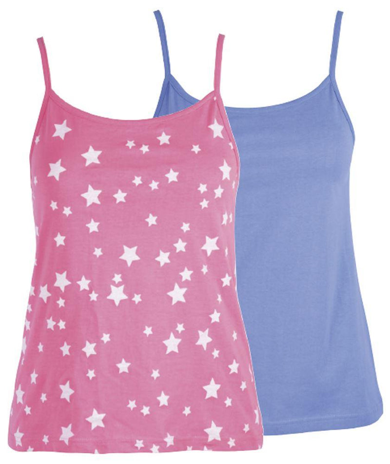 OCTAVE Ladies Twin Pack Lounge Vest Ideal Lougewear Nightwear Gymwear Beachwear