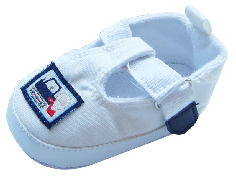 MABINI Baby Boys T-Bar Shoes White