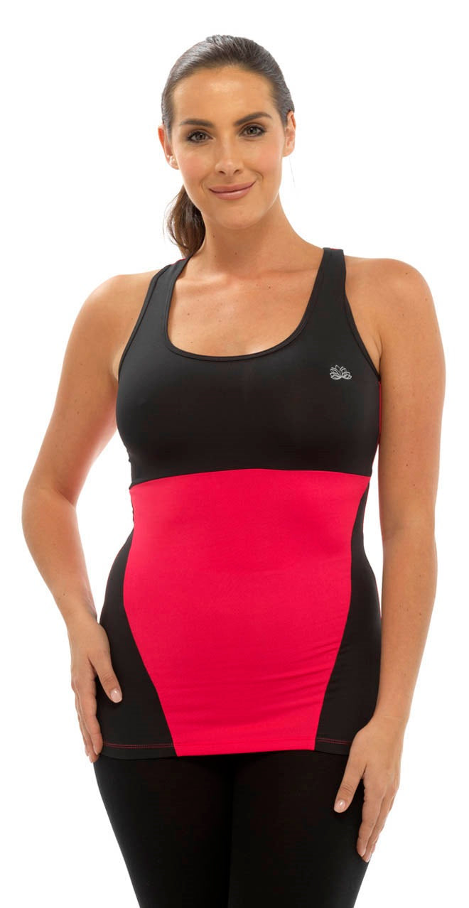 OCTAVE Ladies Sport Fitness Sleeveless Vest Top Set - Yoga / Gym / Workouts
