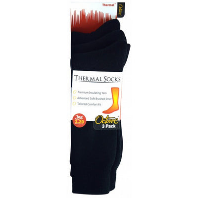 OCTAVE Mens Thermal Socks - 1.2 TOG - Pack of 3