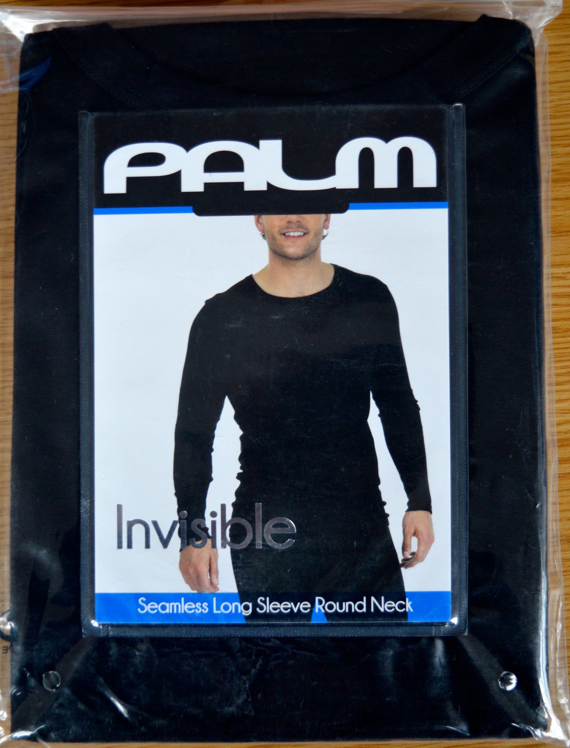 Palm Mens Invisible Seamless Long Sleeve Round Neck Thermal Top Base L -  British Thermals