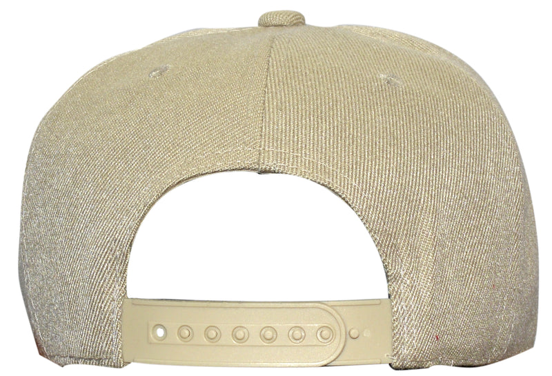 OCTAVE Unisex Baseball Cap Hat - Plastic Snap Strap Closure - Stone