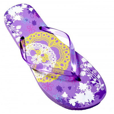 OCTAVE® Ladies Summer Beach Wear Flip Flops - Lace Design
