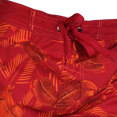 Red Safari Beach Board Swim Shorts