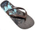 OCTAVE Mens Surfing Design Flip Flops - Brown