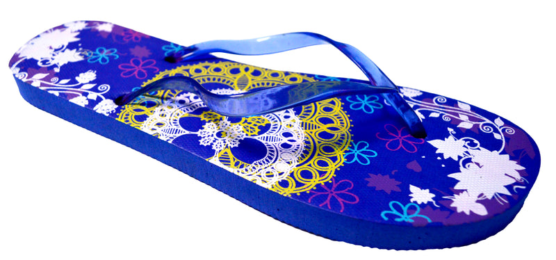 OCTAVE Ladies Summer Beach Wear Flip Flops - Lace Design
