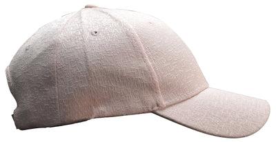 OCTAVE Unisex Baseball Cap Hat - Tuck Strap Embossed Design 3 Metal Eyelets - Pink