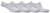 OCTAVE Unisex Plain Invisible Trainer Liner Socks - 4 Pack White