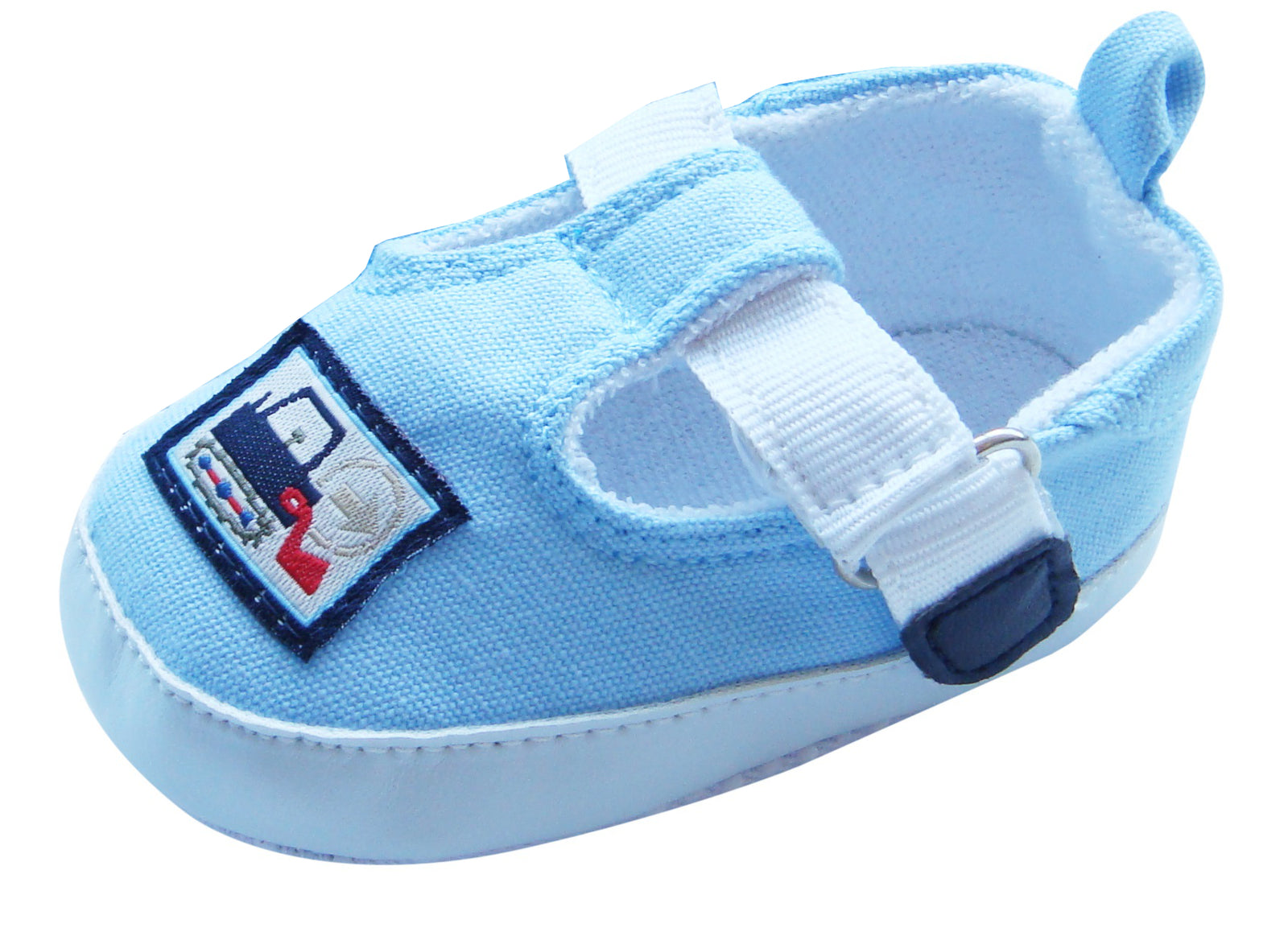 MABINI Baby Boys T-Bar Shoes / Booties With Tractor Logo