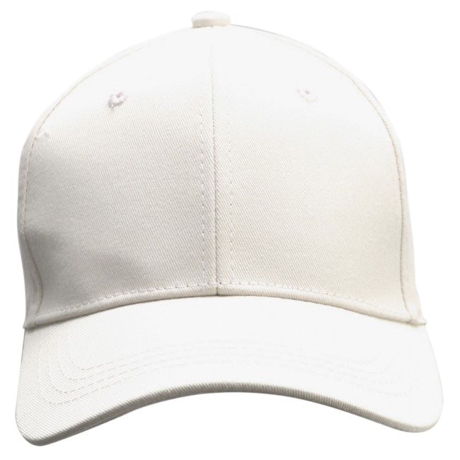 OCTAVE Unisex Baseball Cap Hat - Curved Peak Adjustable Metal Buckle - White