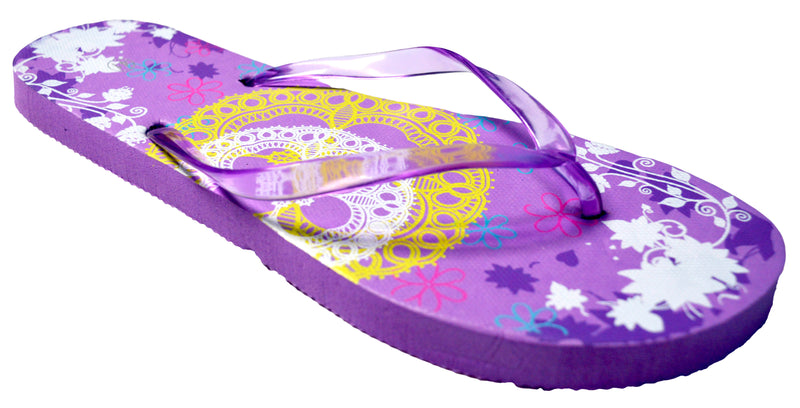 OCTAVE Ladies Summer Beach Wear Flip Flops - Lace Design