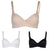 Passionelle® Womens Classic Lingerie Designer Seamless T-Shirt Bras - Pack of 3