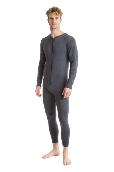 Octave® Adult Unisex Thermal Underwear All-In-One Zip Back Flap Union Suit