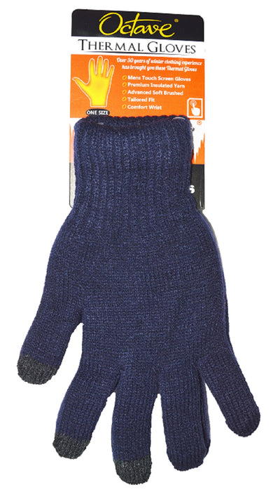 Octave® Mens Touch Screen Thermal Gloves - Navy