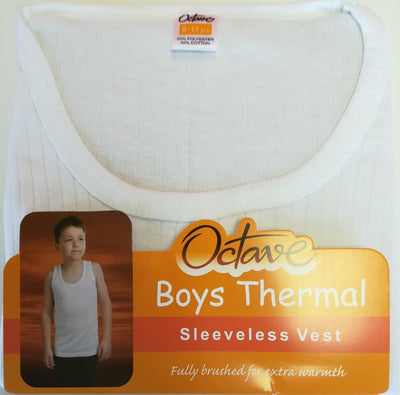 Octave® Boys Thermal Underwear Sleeveless Vest