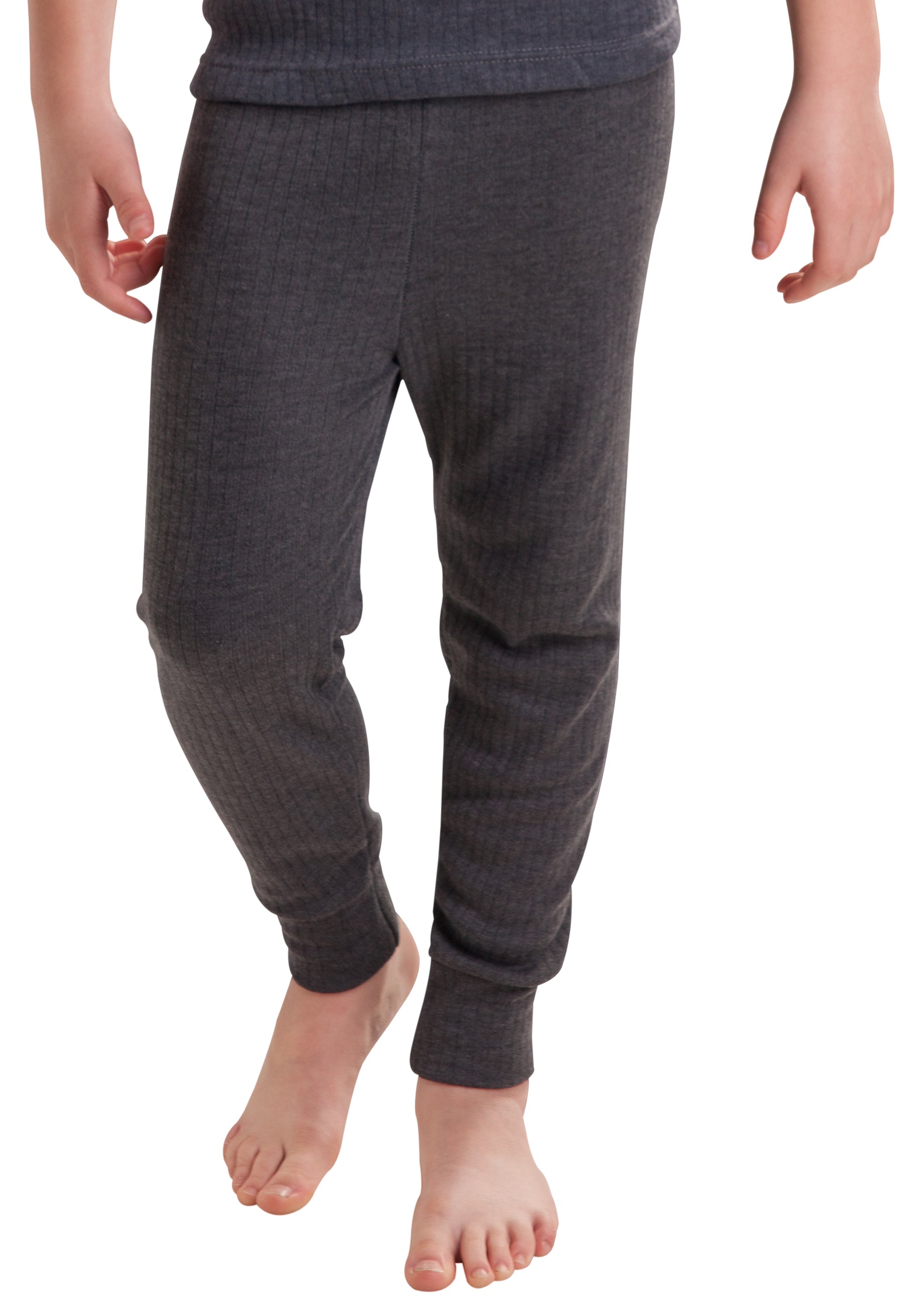 Boys Thermal Underwear Long Pants Grey